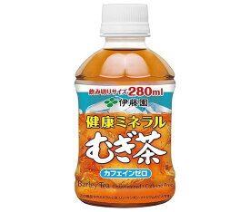 伊藤園 健康ミネラルむぎ茶 280mlペットボトル×24本入｜ 送料無料 茶飲料 麦茶 PET