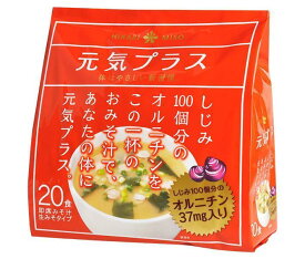 ひかり味噌 元気プラス オルニチン入りおみそ汁 20食×12袋入｜ 送料無料 インスタント 即席 味噌 スープ しじみ