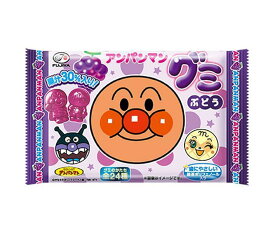 不二家 アンパンマングミ ぶどう 6粒×20袋入｜ 送料無料 お菓子 袋 グミ ブドウ