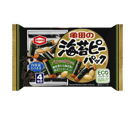 亀田製菓 海苔ピーパック 85g×12袋入｜ 送料無料 おかき あられ ピーナッツ 米 おやつ 袋 おつまみ