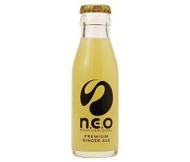 友桝飲料 n.e.o(ネオ)プレミアムジンジャーエール 95ml瓶×24本入×(2ケース)｜ 送料無料 炭酸 ジンジャーエール 瓶 炭酸飲料 割り材