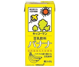 キッコーマン 豆乳飲料 バナナ 1000ml紙パック×12(6×2)本入｜ 送料無料 豆乳 キッコーマン バナナ 1l 紙パック