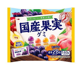 カバヤ 国産果実グミ 140g×10袋入×(2ケース)｜ 送料無料 お菓子 グミ 袋 個包装 国内産果汁