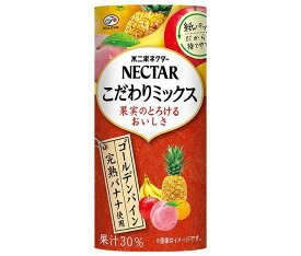 不二家 ネクター こだわりミックス 195gカートカン×24本入｜ 送料無料 果実飲料 果汁 ミックス