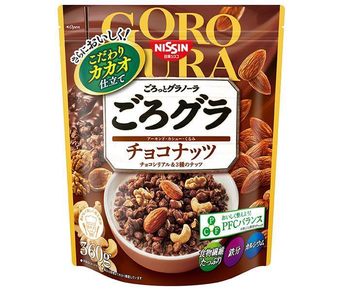 日清シスコ ごろグラ チョコナッツ 360g×6袋入｜ 送料無料 一般食品 健康食品 シリアル 袋