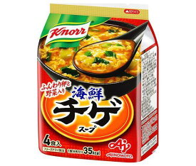 味の素 クノール海鮮チゲ スープ 4食入 37.6g×10袋入×(2ケース)｜ 送料無料 スープ インスタント フリーズドライ