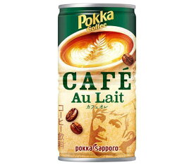 ポッカサッポロ ポッカコーヒー カフェオレ 190g缶×30本入×(2ケース)｜ 送料無料 珈琲 カフェオレ 缶