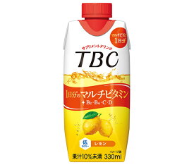 森永乳業 TBC 1日分のマルチビタミン レモン 330ml紙パック×12本入｜ 送料無料 レモン ビタミン 低カロリー