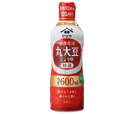 ヤマサ醤油 鮮度生活 特選丸大豆しょうゆ 600mlペットボトル×12本入｜ 送料無料 一般食品 調味料 しょうゆ 醤油 PET