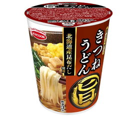 エースコック まる旨 きつねうどん 59g×12個入｜ 送料無料 カップ麺 インスタント食品 即席 うどん