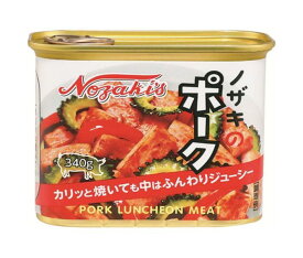 川商フーズ ノザキのポーク 340g×24個入×(2ケース)｜ 送料無料 一般食品 缶詰 ポーク