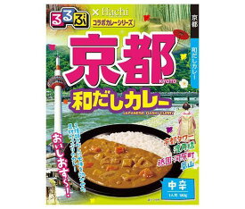 ハチ食品 るるぶ×Hachiコラボシリーズ 京都和だしカレー 中辛 180g×20個入×(2ケース)｜ 送料無料 一般食品 レトルト カレー 中辛