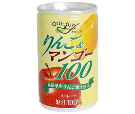 長野興農 りんご＆マンゴー 160g缶×30本入×(2ケース)｜ 送料無料 果実飲料 果汁100% アップル ミックス