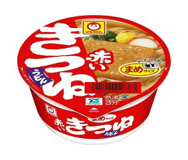 東洋水産 マルちゃん 赤いまめきつねうどん(西向け) 41g×24個入｜ 送料無料 インスタント麺 うどん 即席