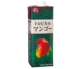 ジューシー トロピカルマンゴー 1L紙パック×6本入｜ 送料無料 果実飲料 果汁 アップルマンゴー 1000ml
