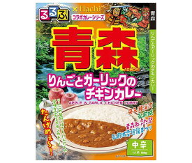 ハチ食品 るるぶ×Hachiコラボカレーシリーズ 青森 りんごとガーリックのチキンカレー 180g×20個入｜ 送料無料 一般食品 レトルト カレー カレーライス