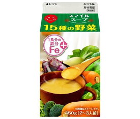 スジャータ スマイルスープ 15種の野菜 450g紙パック×12本入×(2ケース)｜ 送料無料 野菜スープ ポタージュスープ 食物繊維