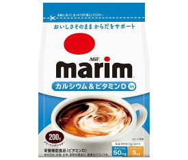 AGF マリーム カルシウム＆ビタミンDイン 200g袋×12袋入×(2ケース)｜ 送料無料 嗜好品 クリーミングパウダー クリーム