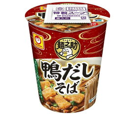 東洋水産 麺之助 鴨だしそば 65g×12個入｜ 送料無料 カップ麺 インスタント麺 蕎麦 即席めん