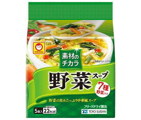 東洋水産 マルちゃん 素材のチカラ 野菜スープ (6g×5食)×6袋入｜ 送料無料 スープ レトルト フリーズドライ スープ 即席スープ