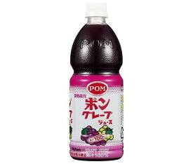 えひめ飲料 POM(ポン) グレープジュース 800mlペットボトル×6本入×(2ケース)｜ 送料無料 果実飲料 濃縮還元 ぶどう ブドウ 果汁100％