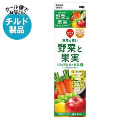 【チルド(冷蔵)商品】スジャータ 家族の潤い 野菜と果実 1000ml紙パック×6本入×(2ケース)｜ 送料無料 チルド 野菜 野菜ジュース ミックス 紙パック 1l 1L