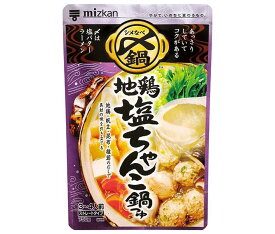 ミツカン 〆まで美味しい 地鶏塩ちゃんこ鍋つゆストレート 750g×12袋入｜ 送料無料 鍋 〆 なべ 地鶏 塩ちゃんこ 塩 鶏 とり トリ