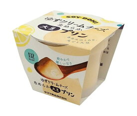 ヤマク食品 なめらか大豆プリン ゆずクリームチーズ 100g×12個入×(2ケース)｜ 送料無料 プリン クリームチーズ 柚子 大豆