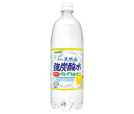 サンガリア 伊賀の天然水 強炭酸水 グレープフルーツ 1Lペットボトル×12本入×(2ケース)｜ 送料無料 炭酸飲料 炭酸水 ソーダ PET