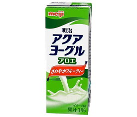 明治 アクアヨーグル アロエ 200ml紙パック×24本入×(2ケース) メーカー 問屋直送｜ 送料無料 乳性 紙パック アロエ フルーツ