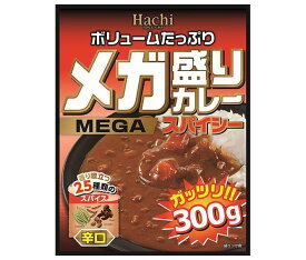 ハチ食品 メガ盛りカレー スパイシー 辛口 300g×20(10×2)個入×(2ケース)｜ 送料無料 一般食品 レトルト カレー 辛口