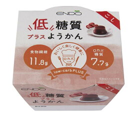 遠藤製餡 低糖質プラスようかん こし 90g×24(6×4)個入｜ 送料無料 低糖質 こしあん 和菓子 ようかん 羊羹 菓子