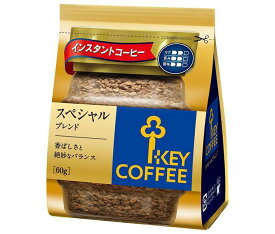 キーコーヒー インスタントコーヒー スペシャルブレンド 60g×12袋入×(2ケース)｜ 送料無料 インスタントコーヒー 珈琲 ブレンドコーヒー 詰め替え用