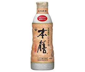 キッコーマン ヒゲタ 高級割烹しょうゆ本膳 450mlペットボトル×12本入×(2ケース)｜ 送料無料 一般食品 調味料 しょうゆ ペットボトル