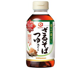 キッコーマン 香る一番だし ざるそばつゆ 300mlペットボトル×12本入｜ 送料無料 一般食品 調味料 めんつゆ ストレート