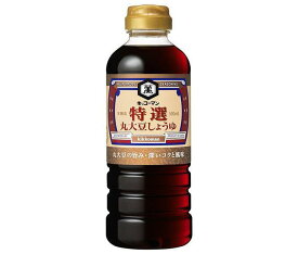 キッコーマン 特選丸大豆しょうゆ 500mlペットボトル×12本入｜ 送料無料 醤油 しょうゆ 濃口醤油 濃口しょうゆ