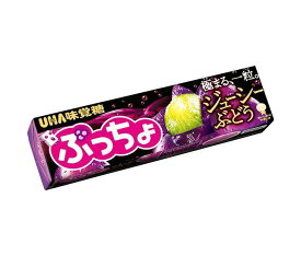 UHA味覚糖 ぷっちょスティック ジューシーぶどう 10粒×10個入×(2ケース)｜ 送料無料 お菓子 ソフトキャンディ スティック ブドウ ぶどう