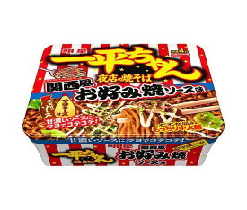 明星食品 一平ちゃん 夜店の焼そば 関西風お好み焼ソース味 122g×12個入｜ 送料無料 インスタント食品 即席めん カップ麺 焼きそば