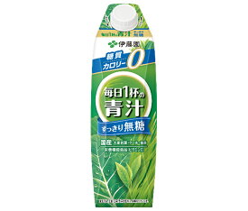 伊藤園 毎日1杯の青汁 すっきり無糖 1000ml紙パック×6本入×(2ケース)｜ 送料無料 栄養 健康 カロリー0 ビタミン