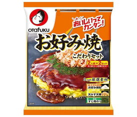 オタフク お好み焼 こだわりセット 4人前×12袋入×(2ケース)｜ 送料無料 お好み焼き粉 お好み焼き 山芋 粉 天かす いか天