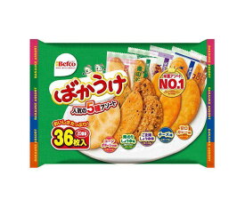 【送料無料・メーカー/問屋直送品・代引不可】栗山米菓 ばかうけアソート 36枚×10袋入｜ お菓子 米菓 せんべい ばかうけ アソート