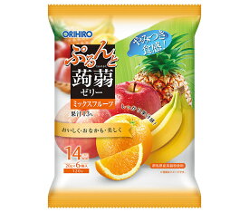 オリヒロ ぷるんと蒟蒻ゼリー ミックスフルーツ (20g×6個)×24袋入｜ 送料無料 生菓子 こんにゃくゼリー ミックスフルーツ