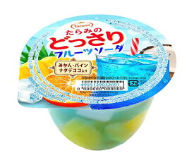 たらみ たらみのどっさり フルーツソーダ 230g×24(6×4)個入｜ 送料無料 ゼリー みかん フルーツ お菓子 おやつ