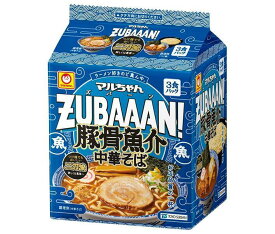 東洋水産 マルちゃんZUBAAAN！ 豚骨魚介中華そば 3食パック×9個入｜ 送料無料 インスタント食品 即席 ラーメン 袋めん 豚骨 魚介