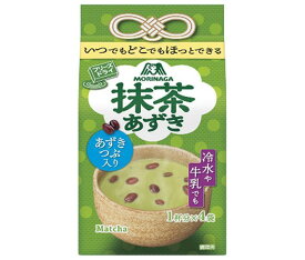 森永製菓 抹茶あずき 4袋×10袋入×(2ケース)｜ 送料無料 抹茶 あずき フリーズドライ