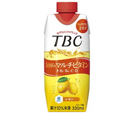 森永乳業 TBC 1日分のマルチビタミン レモン 330ml紙パック×12本入×(2ケース)｜ 送料無料 レモン ビタミン 低カロリー