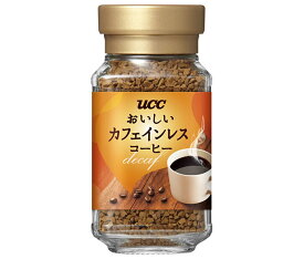 UCC おいしいカフェインレスコーヒー 45g瓶×12個入×(2ケース)｜ 送料無料 嗜好品 コーヒー 珈琲 インスタントコーヒー