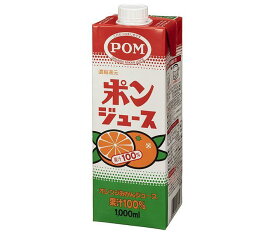 えひめ飲料 ポンジュース 1000ml紙パック×12(6×2)本入×(2ケース)｜ 送料無料 果実飲料 果汁 オレンジ みかんジュース