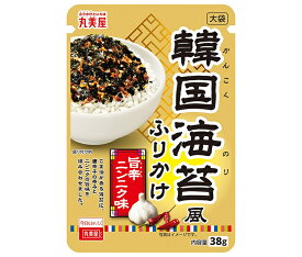 丸美屋 韓国海苔風ふりかけ 旨辛ニンニク味 38g×10袋入｜ 送料無料 マルミヤ ふりかけ チャック 韓国のり