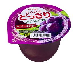 たらみ たらみのどっさり ぶどう&アロエ 230g×24(6×4)個入×(2ケース)｜ 送料無料 ゼリー フルーツ お菓子 おやつ グレープ